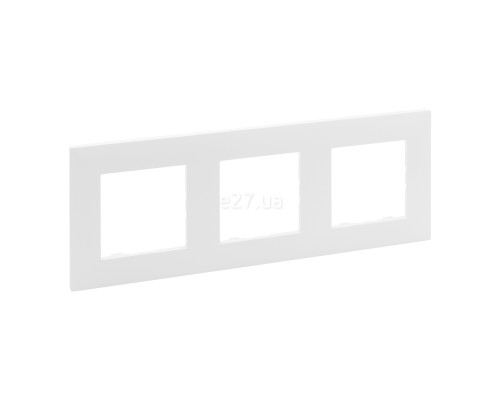 Рамка 3 поста Legrand 863193 Niloe Step, білий, пластик