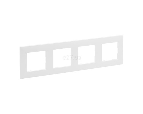 Рамка 4 поста Legrand 863194 Niloe Step, білий, пластик