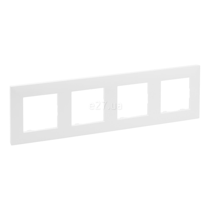 Рамка 4 поста Legrand 863194 Niloe Step, білий, пластик · Legrand · legrand-863194