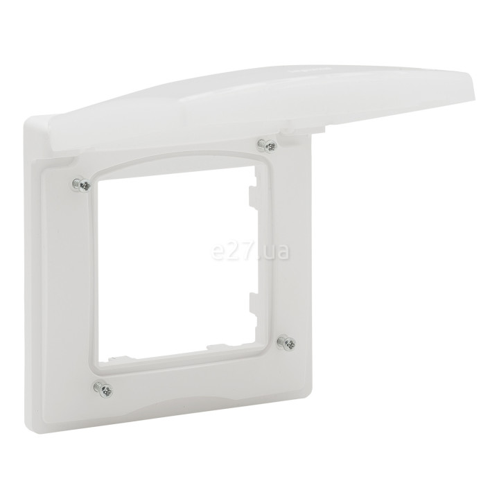 Рамка 1 пост Legrand 863196 Niloe Step, білий, пластик, ip44, із захисною кришкою · Legrand · legrand-863196