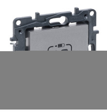 Розетка USB Legrand 863339 Niloe Step, алюміній, пластик, для врізного монтажу