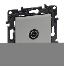 Розетка TV одиночна Legrand 863374 Niloe Step, алюміній, пластик, для врізного монтажу
