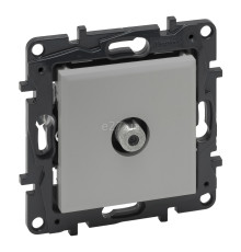Розетка TV одиночна Legrand 863375 Niloe Step, алюміній, пластик, для врізного монтажу