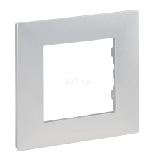 Рамка 1 пост Legrand 863391 Niloe Step, алюміній, пластик