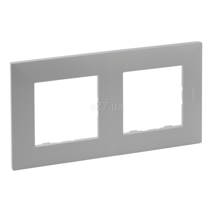 Рамка 2 поста Legrand 863392 Niloe Step, алюміній, пластик · Legrand · legrand-863392