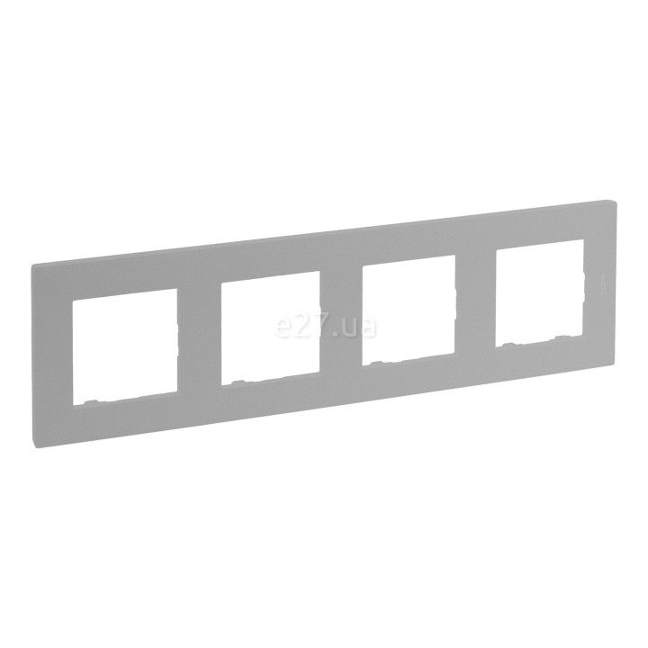 Рамка 4 поста Legrand 863394 Niloe Step, алюміній, пластик · Legrand · legrand-863394