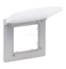 Рамка 1 пост Legrand 863396 Niloe Step, алюміній, пластик, ip44, із захисною кришкою