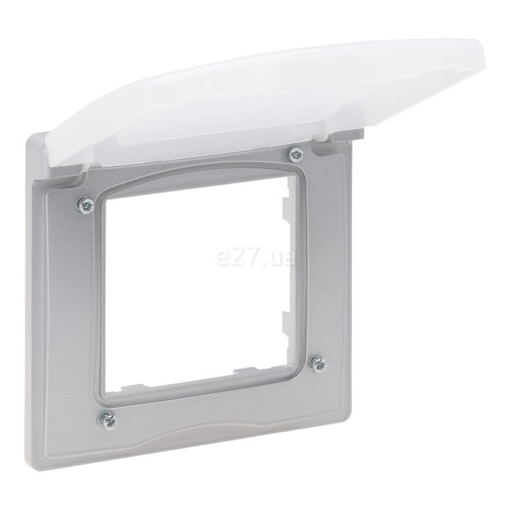 Рамка 1 пост Legrand 863396 Niloe Step, алюміній, пластик, ip44, із захисною кришкою · Legrand · legrand-863396