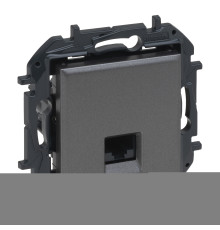 Розетка комп'ютерна Legrand 863459B NILOE STEP Розетка інформаційна RJ45 CAT5e UTP, колір Сталь, сталь, для врізного монтажу