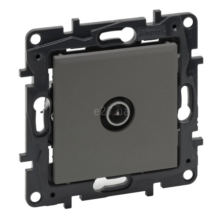 Розетка TV одиночна Legrand 863474 Niloe Step, сталь, пластик, для врізного монтажу · Legrand · legrand-863474