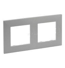 Рамка 2 поста Legrand 863492 Niloe Step, сталь, пластик