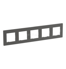 Рамка 5 постів Legrand 863495 Niloe Step, сталь, пластик