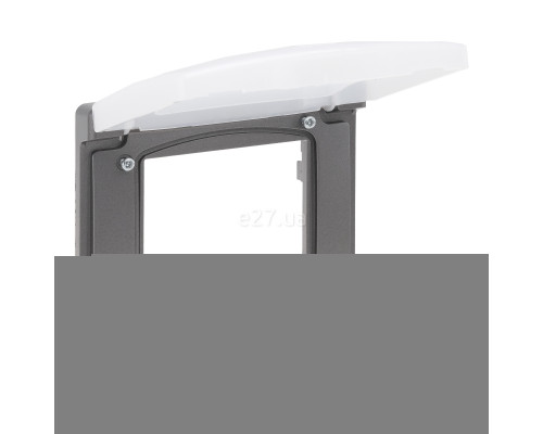 Рамка 1 пост Legrand 863496 Niloe Step, сталь, пластик, ip44, із захисною кришкою