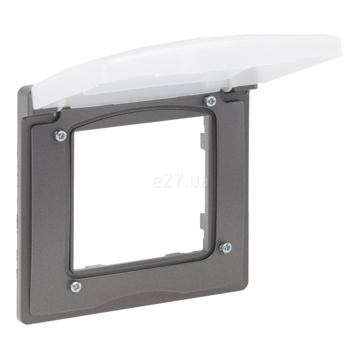 Рамка 1 пост Legrand 863496 Niloe Step, сталь, пластик, ip44, із захисною кришкою · Legrand · legrand-863496