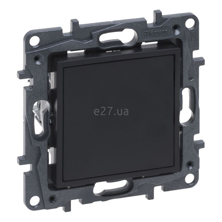 Заглушка Legrand 863500 Niloe Step, чорний, пластик, для врізного монтажу · Legrand · legrand-863500