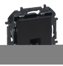 Розетка комп'ютерна Legrand 863559B NILOE STEP Розетка інформаційна RJ45 CAT5e UTP, колір Чорний, чорний, для врізного монтажу