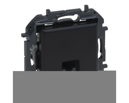 Розетка комп'ютерна Legrand 863559B NILOE STEP Розетка інформаційна RJ45 CAT5e UTP, колір Чорний, чорний, для врізного монтажу