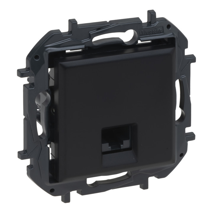 Розетка комп'ютерна Legrand 863559B NILOE STEP Розетка інформаційна RJ45 CAT5e UTP, колір Чорний, чорний, для врізного монтажу · Legrand · legrand-863559b