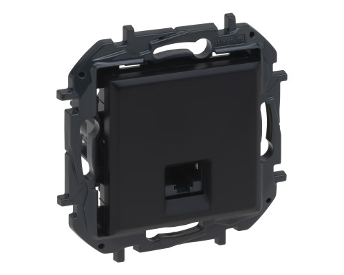 Розетка комп'ютерна Legrand 863561B NILOE STEP Розетка інформаційна RJ45 CAT6 FTP, колір Чорний, чорний, для врізного монтажу