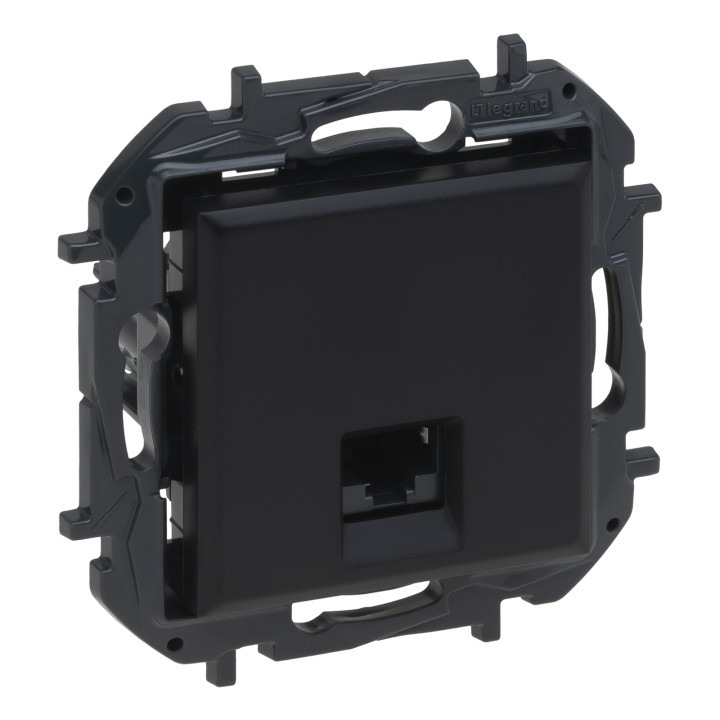 Розетка комп'ютерна Legrand 863561B NILOE STEP Розетка інформаційна RJ45 CAT6 FTP, колір Чорний, чорний, для врізного монтажу · Legrand · legrand-863561b