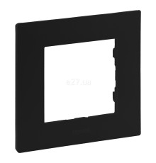 Рамка 1 пост Legrand 863591 Niloe Step, чорний, пластик