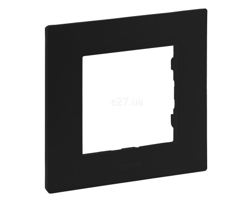 Рамка 1 пост Legrand 863591 Niloe Step, чорний, пластик
