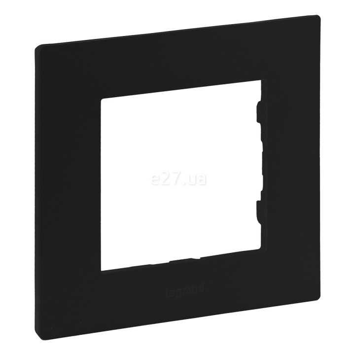 Рамка 1 пост Legrand 863591 Niloe Step, чорний, пластик · Legrand · legrand-863591