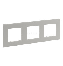 Рамка 3 поста Legrand 863693 Niloe Step, перлина, пластик