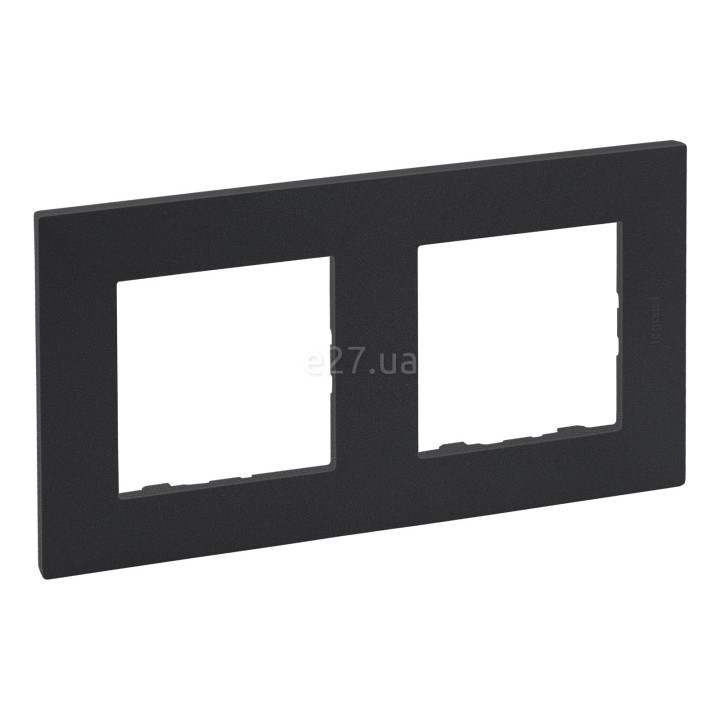 Рамка 2 поста Legrand 863792 Niloe Step, антрацит, пластик · Legrand · legrand-863792