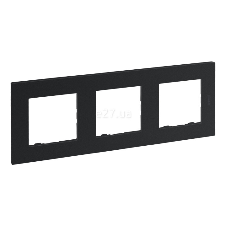 Рамка 3 поста Legrand 863793 Niloe Step, антрацит, пластик · Legrand · legrand-863793