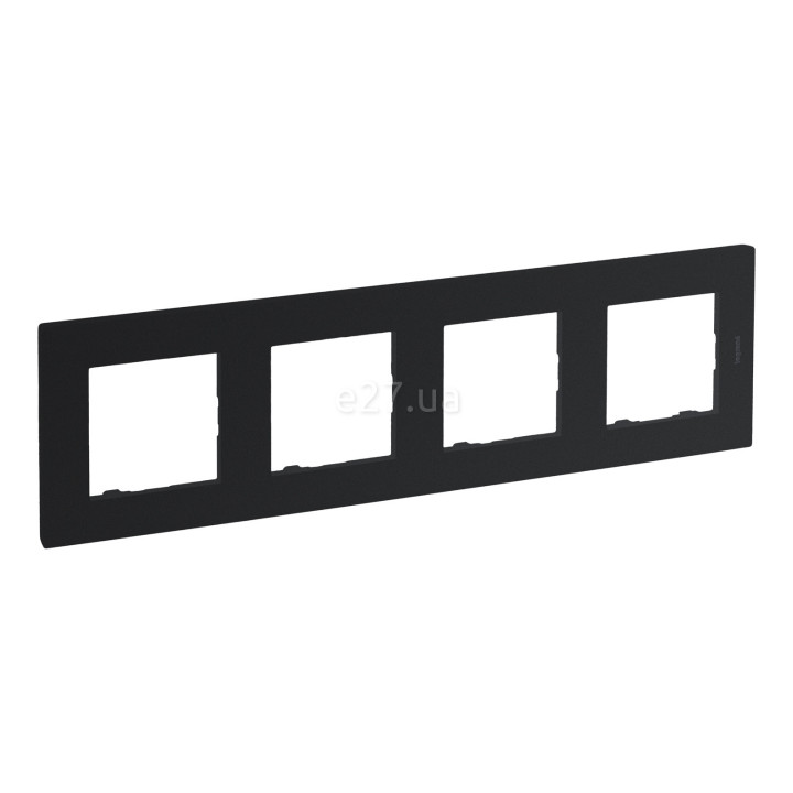 Рамка 4 поста Legrand 863794 Niloe Step, антрацит, пластик · Legrand · legrand-863794