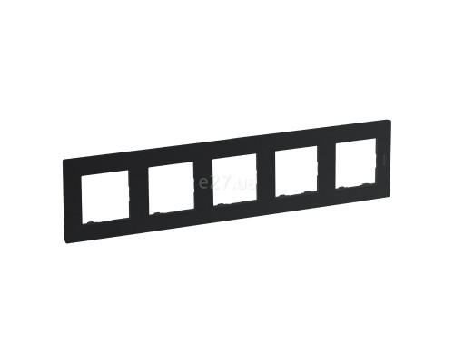 Рамка 5 постів Legrand 863795 Niloe Step, антрацит, пластик