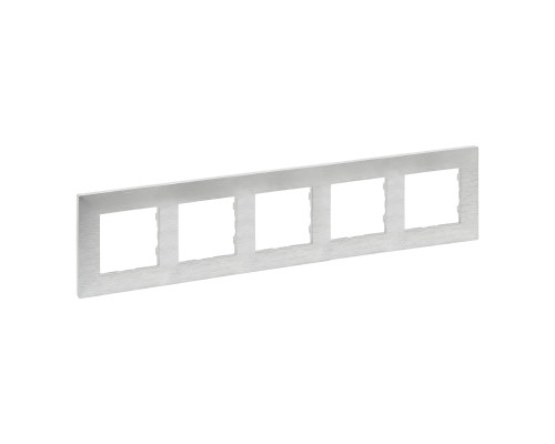 Рамка 5 постів Legrand 863895 Niloe Step, алюміній, пластик