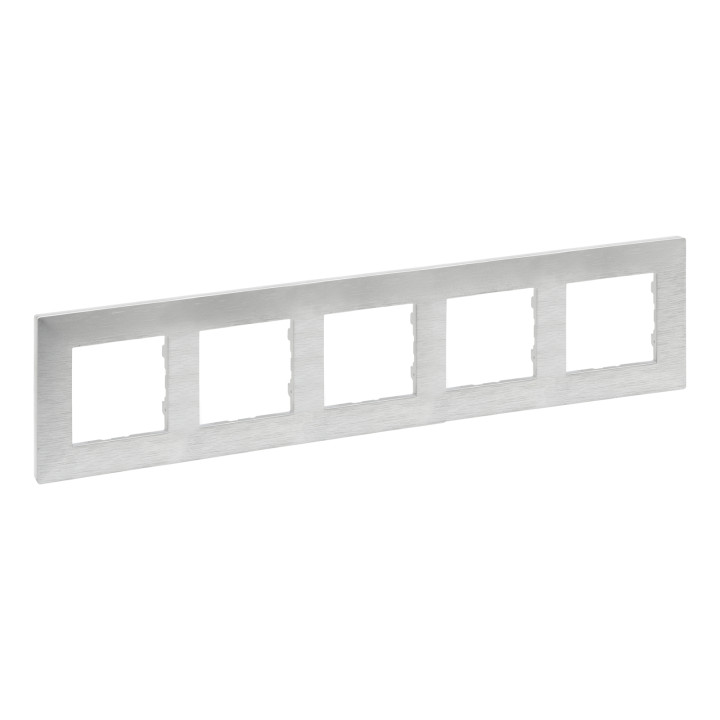 Рамка 5 постів Legrand 863895 Niloe Step, алюміній, пластик · Legrand · legrand-863895