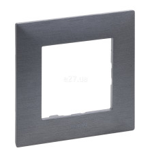 Рамка 1 пост Legrand 863991 Niloe Step, фактурна сталь, пластик