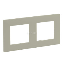 Рамка 2 поста Legrand 864672 Niloe Step, піщаний, пластик
