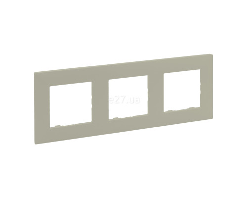 Рамка 3 поста Legrand 864673 Niloe Step, піщаний, пластик