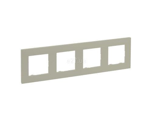 Рамка 4 поста Legrand 864674 Niloe Step, піщаний, пластик
