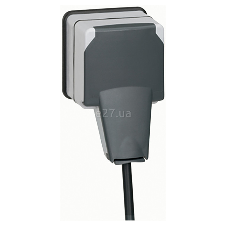 Розетка 220В Legrand 90465 Plexo, сірий · Legrand · legrand-90465