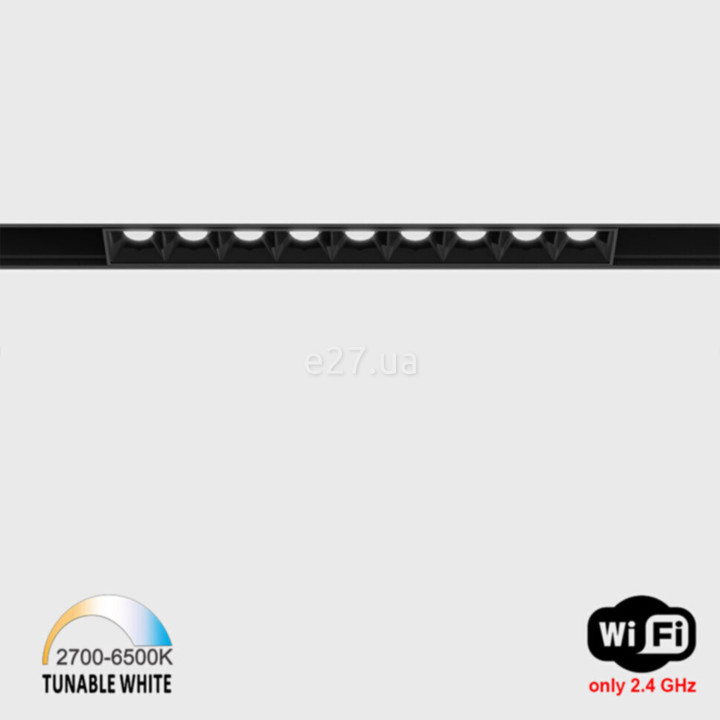 Магнітний трековий світильник LTX 06.2051.10.TW.BK In_Line Comfort 205 Tw, 10 Вт, 632 лм, 2700K-6500K · LTX · ltx-06-2051-10-tw-bk