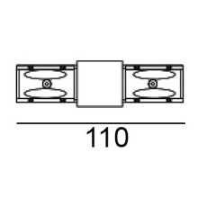 Пряме з'єднання LTX 06.SE180HR.BK In_Line S Corner 180