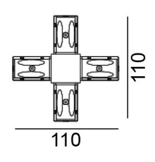 Х-з'єднання LTX 06.SEQHR.BK In_Line S Corner X