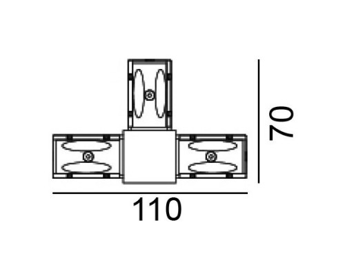 Т-з'єднання LTX 06.SETRHR.BK In_Line S Corner T Right