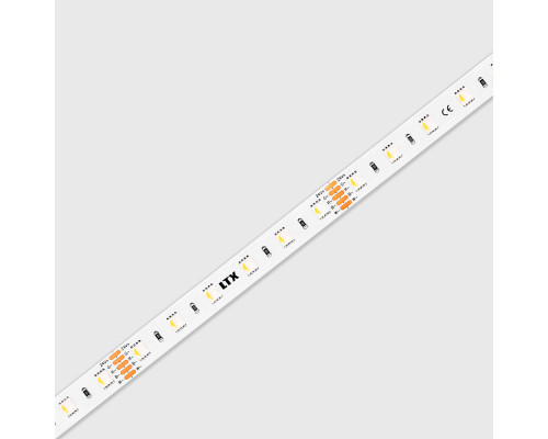 Світлодіодна стрічка LTX 11.24.60.19.20.050.RGBW Flexible led RGB + White 3000K strip. w12mm, h2.1mm, power 19.2W/m, 24V, RGB+3000K, 703Lm/m, 60Leds/m, сutting unit:100mm, IP20, RGB