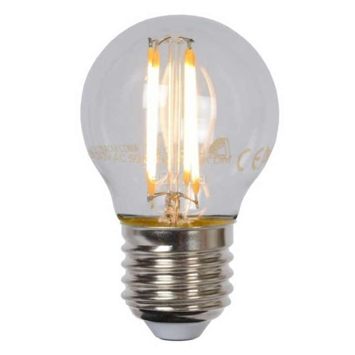 Лампа світлодіодна Lucide 49021/04/60 Led bulb, G45 4W 2700K E27 Dimmable, 360° · Lucide · lucide-49021-04-60