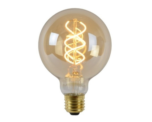 Лампа світлодіодна Lucide 49032/05/62 Filament, G95 5W 2200K E27 Dimmable, 360°