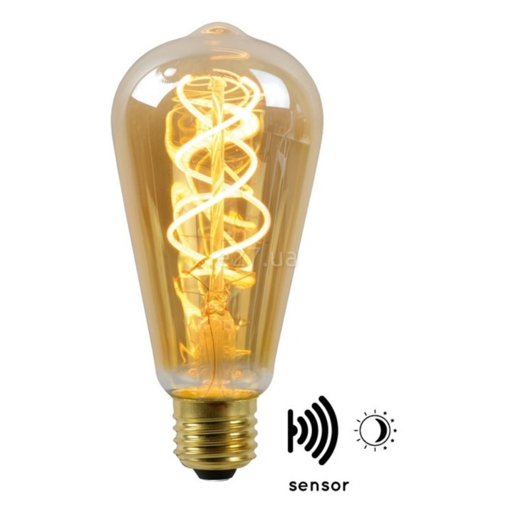 Лампа світлодіодна Lucide 49034/04/62 Led bulb, ST64 4W 2200K E27, 360° · Lucide · lucide-49034-04-62