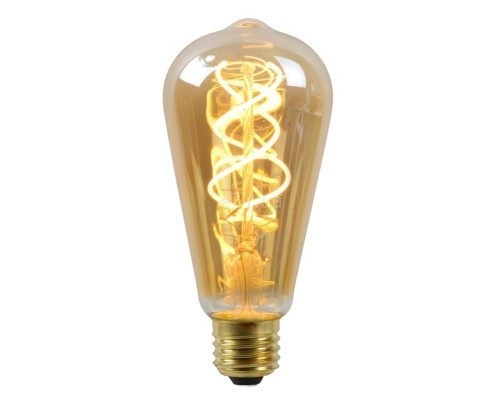 Лампа світлодіодна Lucide 49034/05/62 Filament, ST64 5W 2200K E27 Dimmable, 360°