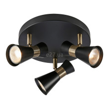 Спот Markslojd 108626 Folie Ceiling Round 3l Black/antique Brass · Markslojd · markslojd-108626