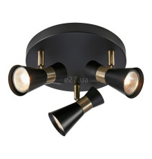 Спот Markslojd 108626 Folie Ceiling Round 3l Black/antique Brass